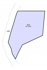長生郡長南町豊原、土地の間取り画像です