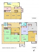 長生郡長南町小生田、中古一戸建ての間取り画像です