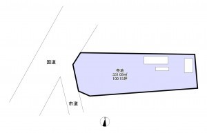 いすみ市岬町、土地の間取り画像です