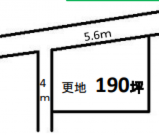 いすみ市深堀、土地の間取り画像です