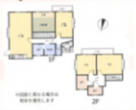 長生郡睦沢町川島、中古一戸建ての間取り画像です