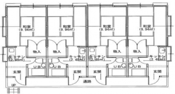 いすみ市新田野、収益物件/アパートの間取り画像です