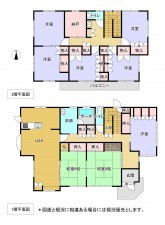 勝浦市串浜、中古一戸建ての間取り画像です