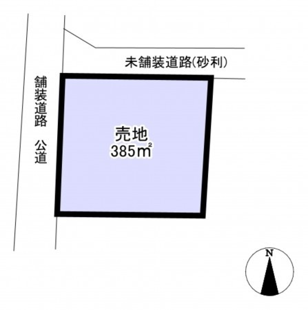 いすみ市岬町、土地の間取り画像です