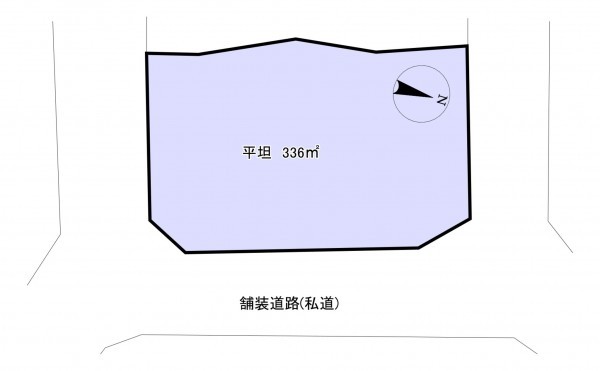 いすみ市岬町、土地の間取り画像です
