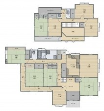 いすみ市大原、中古一戸建ての間取り画像です
