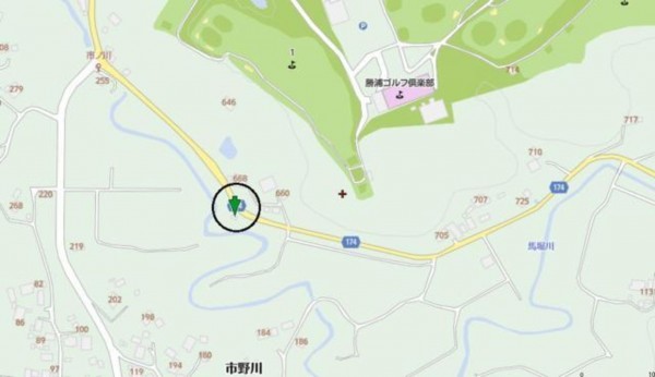 勝浦市市野川、土地の画像です