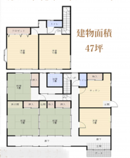 いすみ市岬町、中古一戸建ての間取り画像です