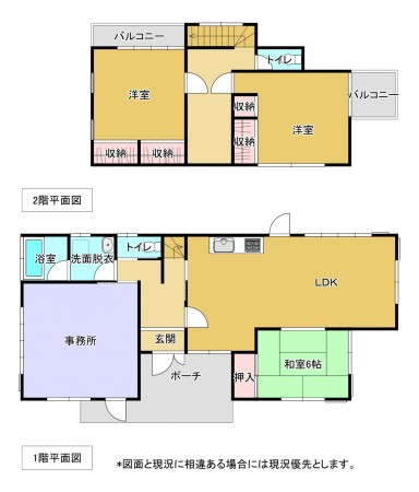 いすみ市小池、中古一戸建ての間取り画像です