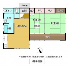 いすみ市日在、土地の間取り画像です