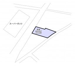 いすみ市大原、土地の間取り画像です