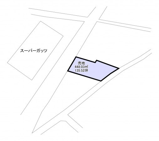 いすみ市大原、土地の間取り画像です