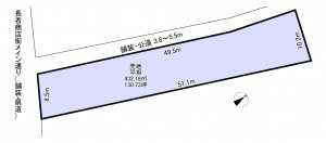 いすみ市岬町、土地の間取り画像です