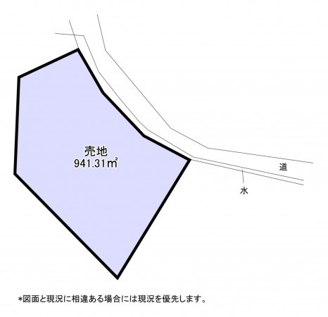 いすみ市大原、土地の間取り画像です