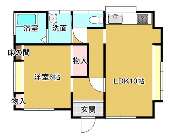いすみ市岬町、中古一戸建ての間取り画像です