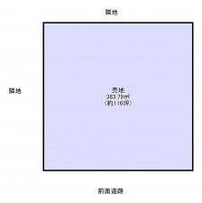 夷隅郡御宿町御宿台、土地の間取り画像です