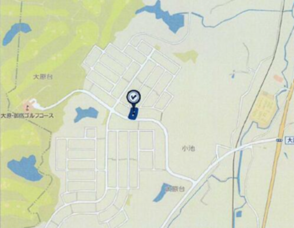 いすみ市大原台、土地の画像です