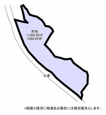 長生郡睦沢町佐貫、土地の間取り画像です
