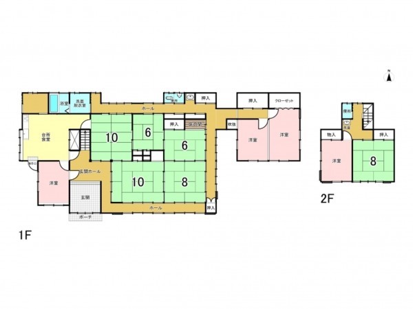 いすみ市高谷、中古一戸建ての間取り画像です