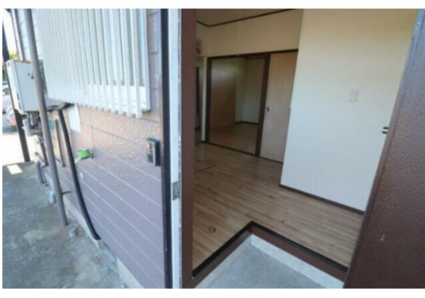 いすみ市岬町、収益物件/アパートの玄関画像です