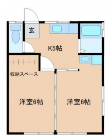 いすみ市岬町、収益物件/アパートの間取り画像です