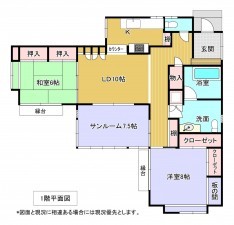 いすみ市大原台、中古一戸建ての間取り画像です