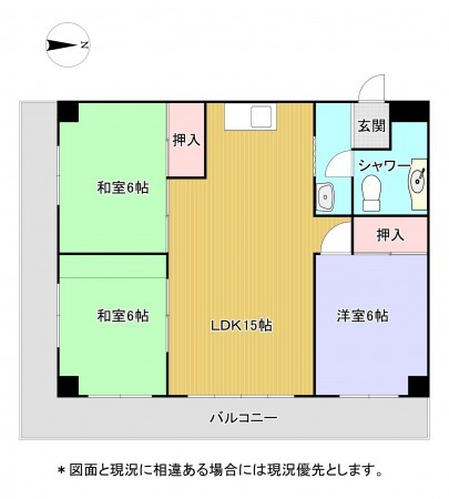 夷隅郡御宿町浜、マンションの間取り画像です