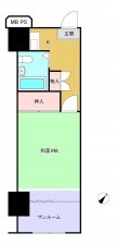 勝浦市沢倉、マンションの間取り画像です