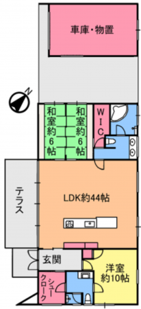 いすみ市岬町、中古一戸建ての間取り画像です
