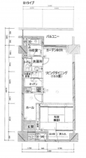 いすみ市岬町、マンションの間取り画像です