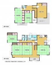 いすみ市新田、中古一戸建ての間取り画像です