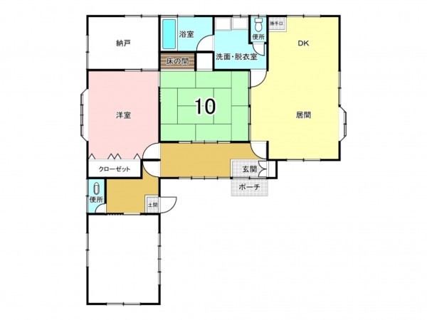 いすみ市岬町、中古一戸建ての間取り画像です