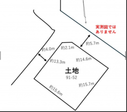 夷隅郡御宿町新町、土地の間取り画像です