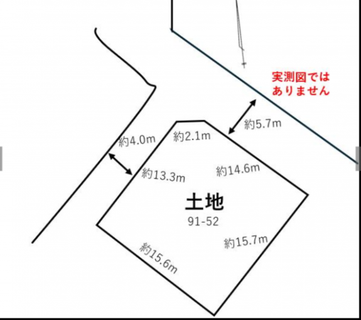 夷隅郡御宿町新町、土地の間取り画像です