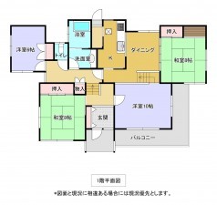 いすみ市大原台、中古一戸建ての間取り画像です