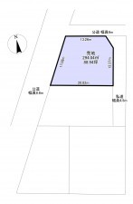 いすみ市岬町、土地の間取り画像です