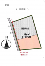 いすみ市弥正、土地の間取り画像です
