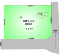 いすみ市岬町、土地の間取り画像です