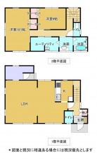 いすみ市岬町、中古一戸建ての間取り画像です