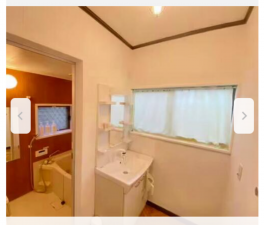 いすみ市若山、中古一戸建ての洗面画像です