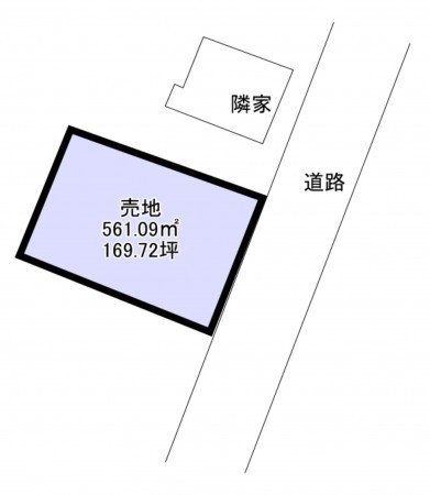いすみ市大原、土地の間取り画像です