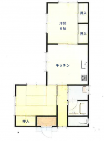 いすみ市岬町、中古一戸建ての間取り画像です