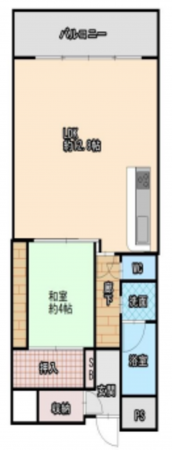 夷隅郡御宿町新町、マンションの間取り画像です
