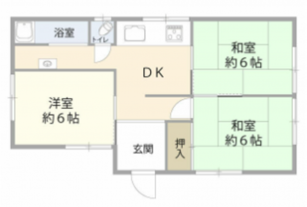 長生郡睦沢町川島、中古一戸建ての間取り画像です