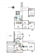 夷隅郡御宿町御宿台、中古一戸建ての間取り画像です