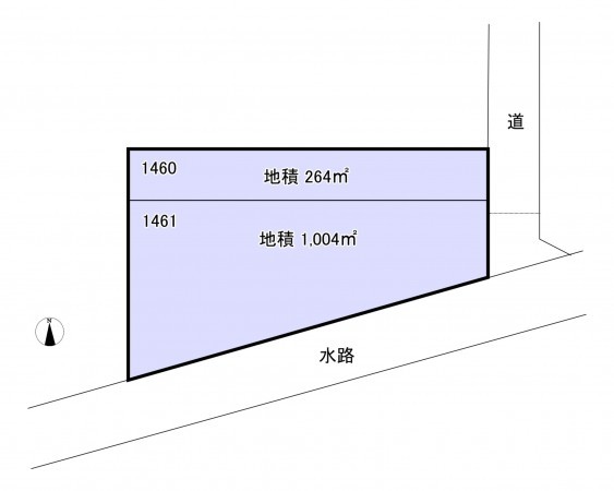 いすみ市岬町、土地の間取り画像です