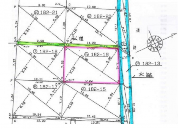勝浦市勝浦、土地の間取り画像です