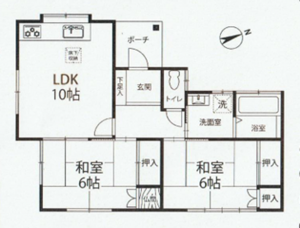 いすみ市大原、中古一戸建ての間取り画像です