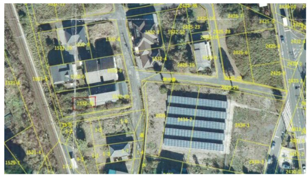 いすみ市岬町、土地の間取り画像です