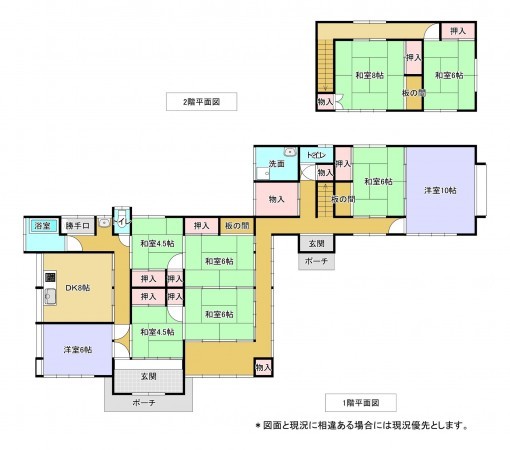 いすみ市岬町、中古一戸建ての間取り画像です